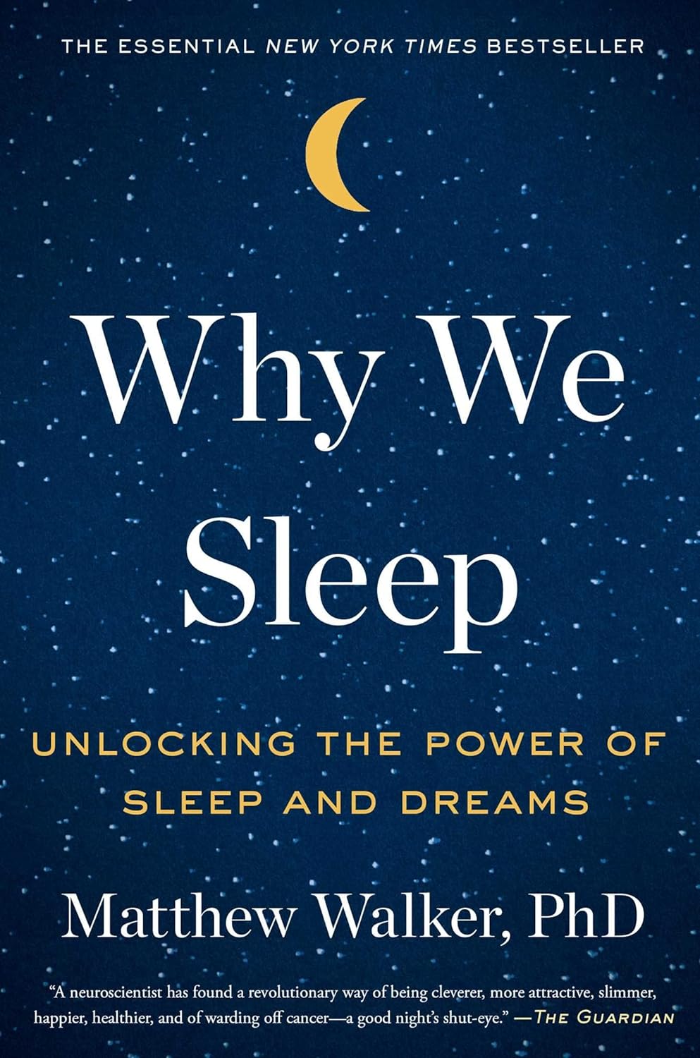 The cover of the book why we sleep by Matthew Walker